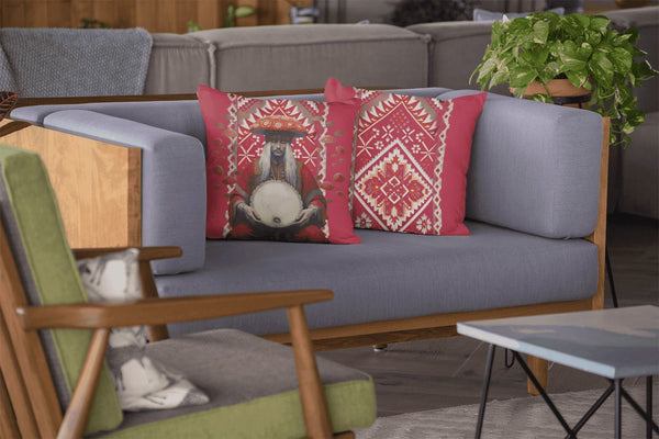 Amanita Collection's pillow embodying immersive journey